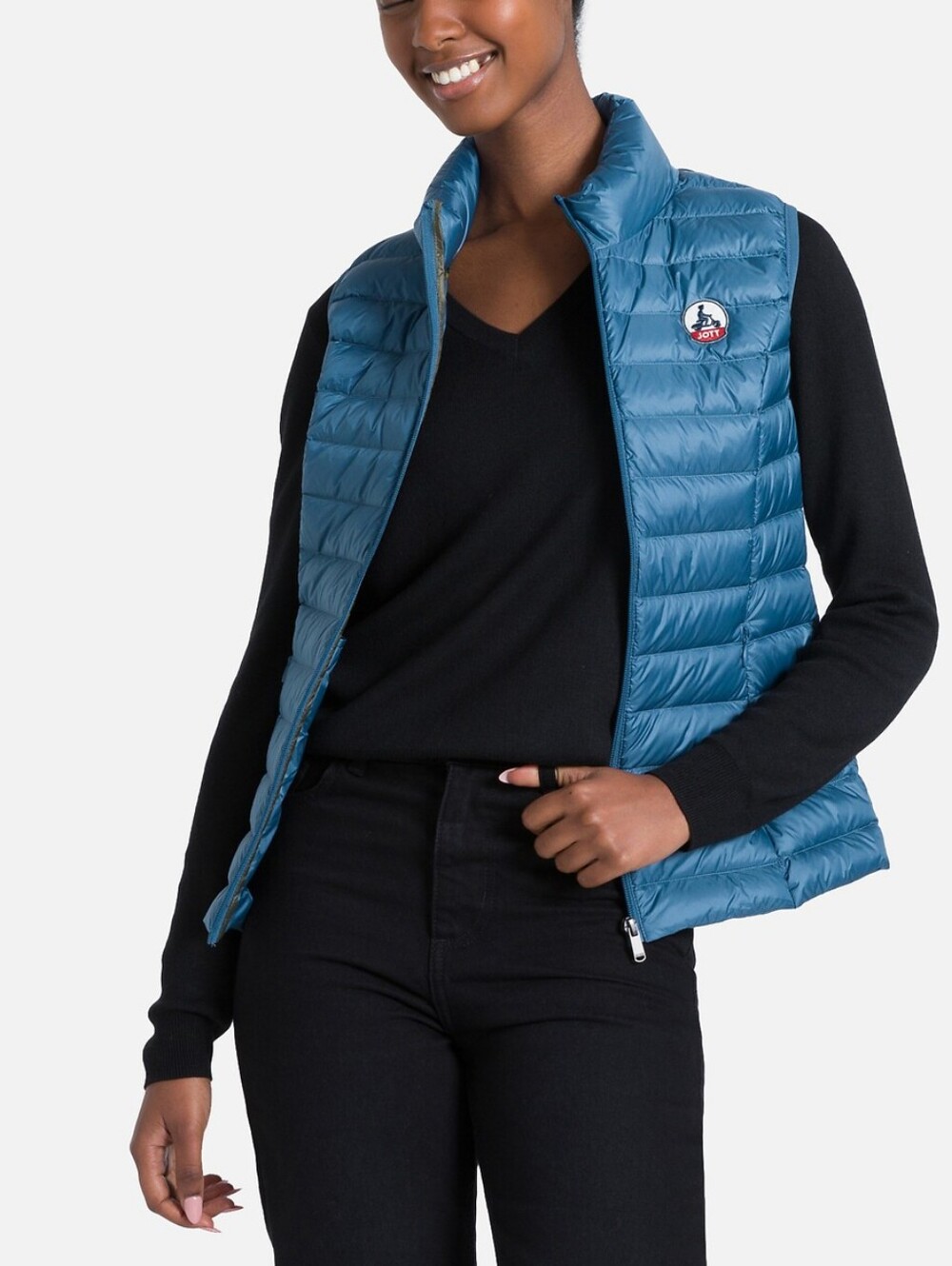 Blue Puffer vest from JOTT